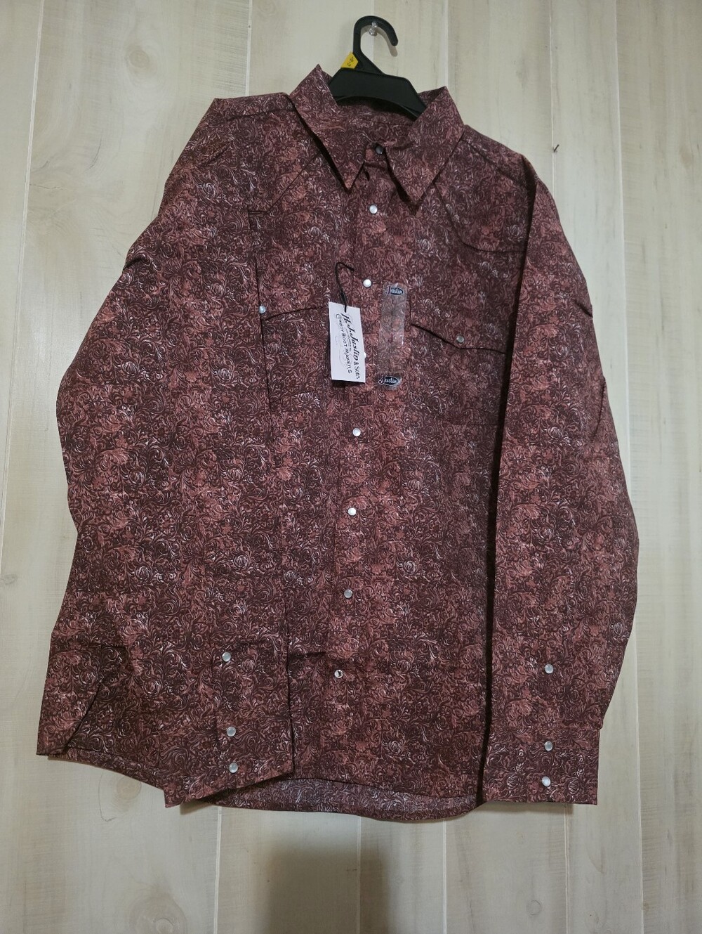 Mens LS Snap Down Shirt